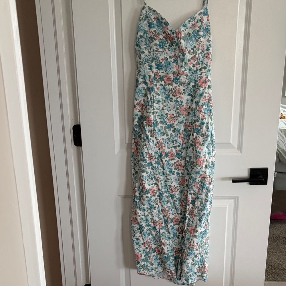 Floral Spaghetti Strap Dress
